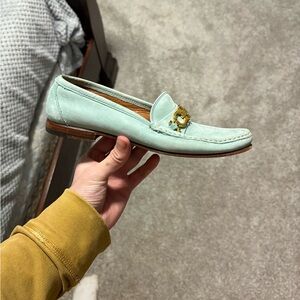 Salvatore Ferragamo Sport suede Gancini blue Horse Bit Driving loafer Sz 7